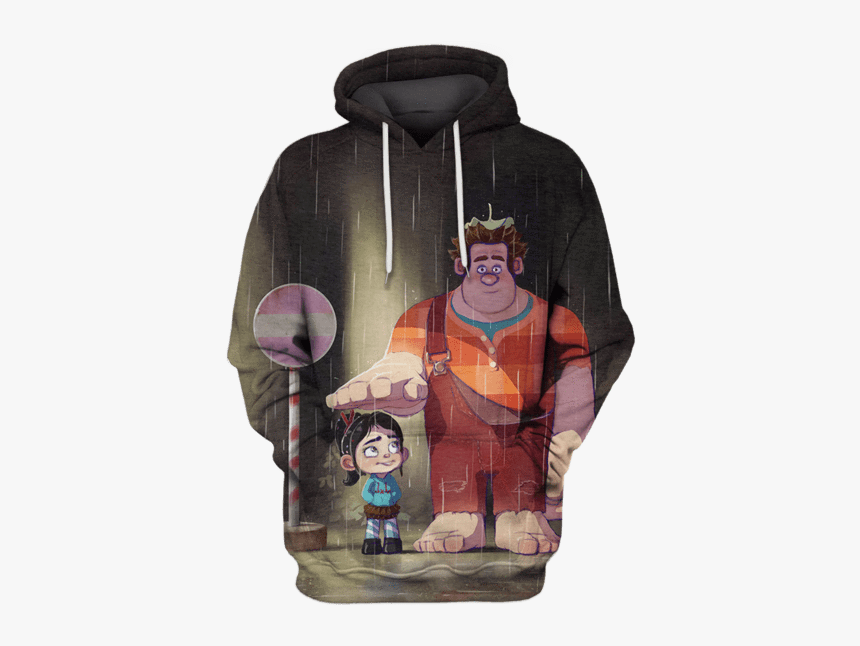 3d My Neighbor Wreck-it Ralph Hoodie, HD Png Download, Free Download