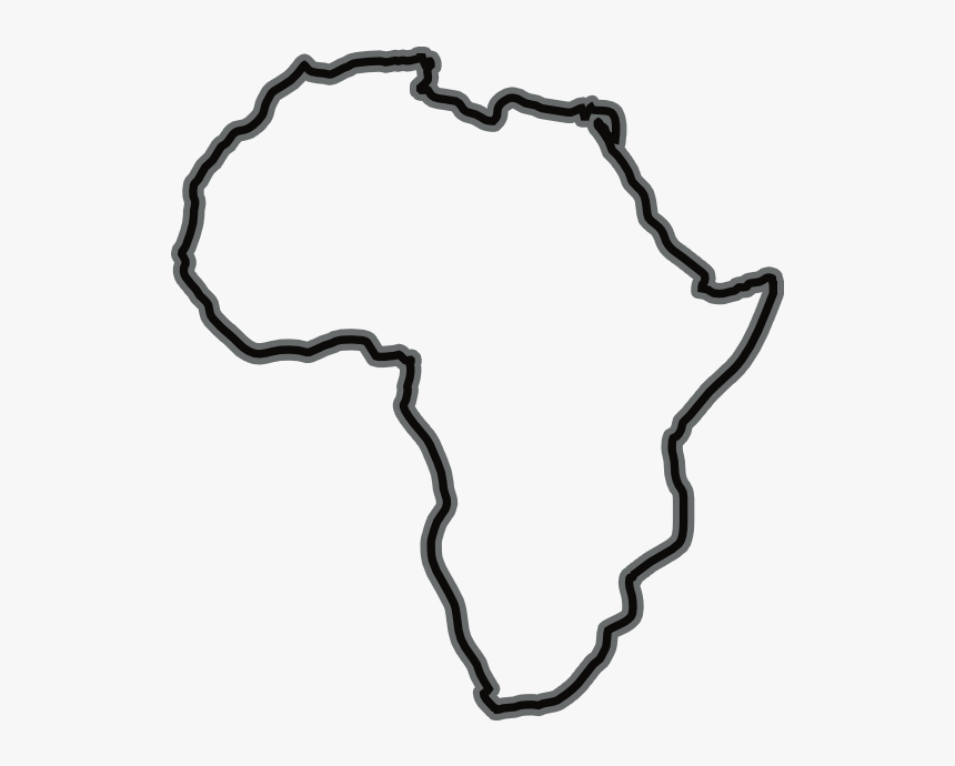Africa Outline Drawing , Png Download, Transparent Png, Free Download