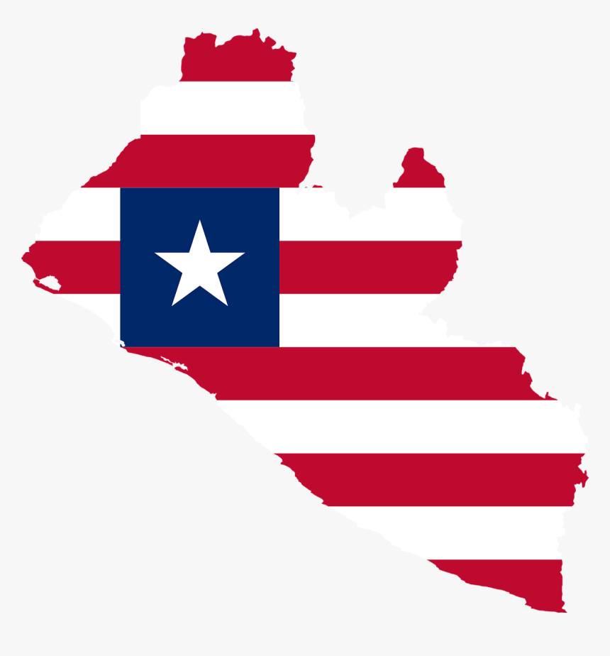 Liberia, Flag, Map, Geography, Outline, Africa, Country, HD Png Download, Free Download
