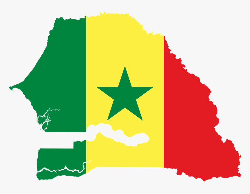 Senegal, Flag, Map, Geography, Outline, Africa, Country, HD Png Download, Free Download