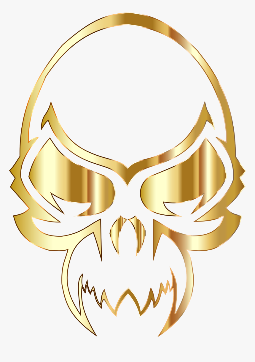 Golden Skull Big Image Png, Transparent Png, Free Download