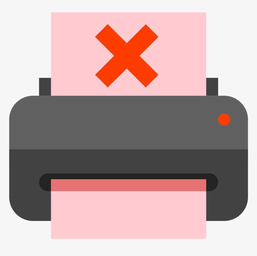 Printer Out Of Paper Icon Clipart , Png Download, Transparent Png, Free Download