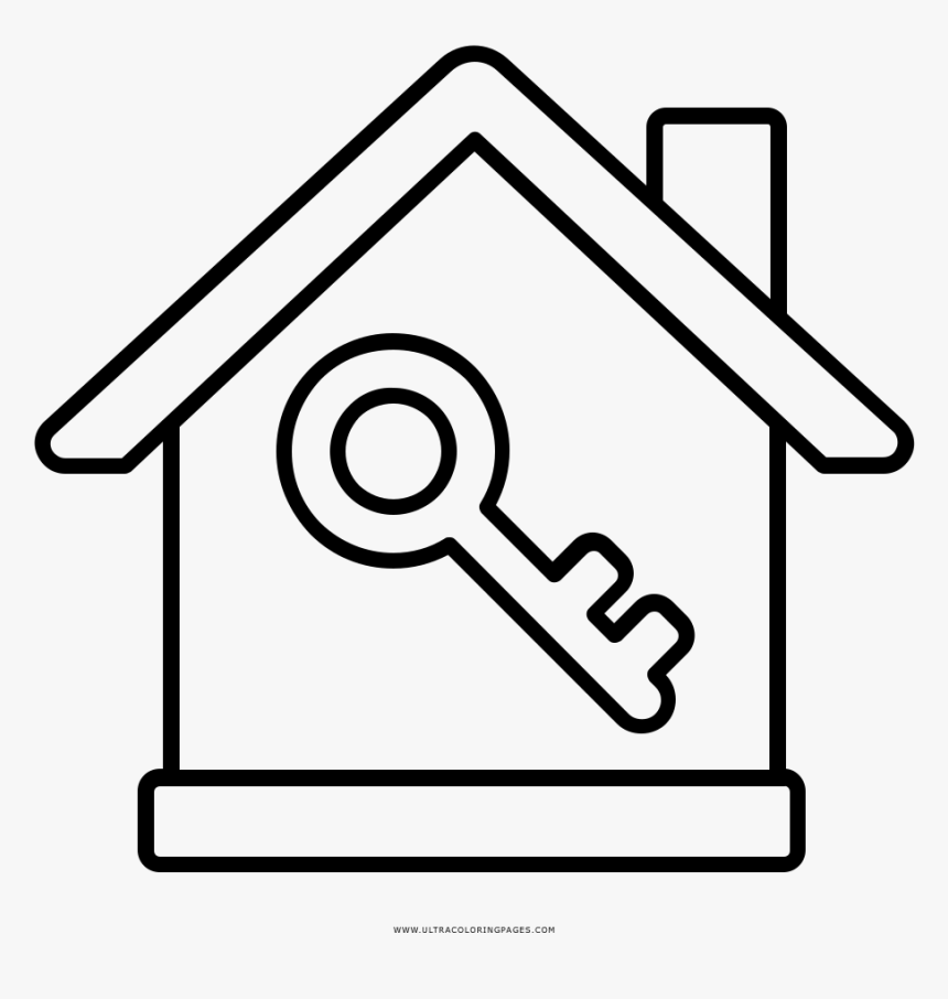 House Key Coloring Page, HD Png Download, Free Download