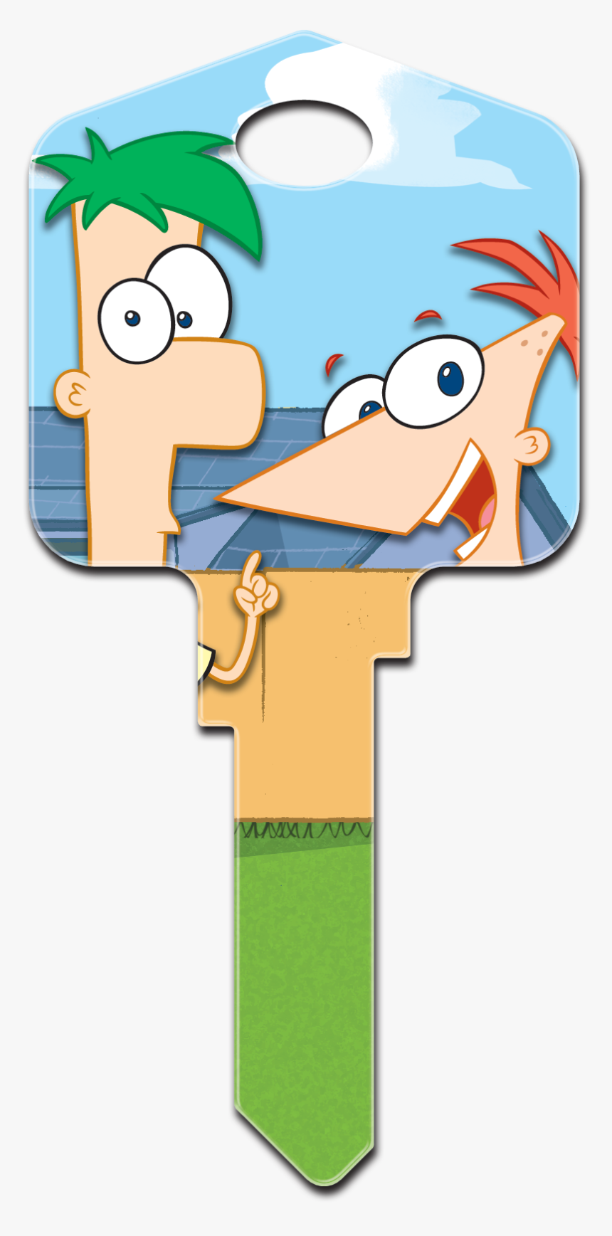 Disney Key Phineas Ferb Schlage House Key Sc1-d80 Clipart, HD Png Download, Free Download