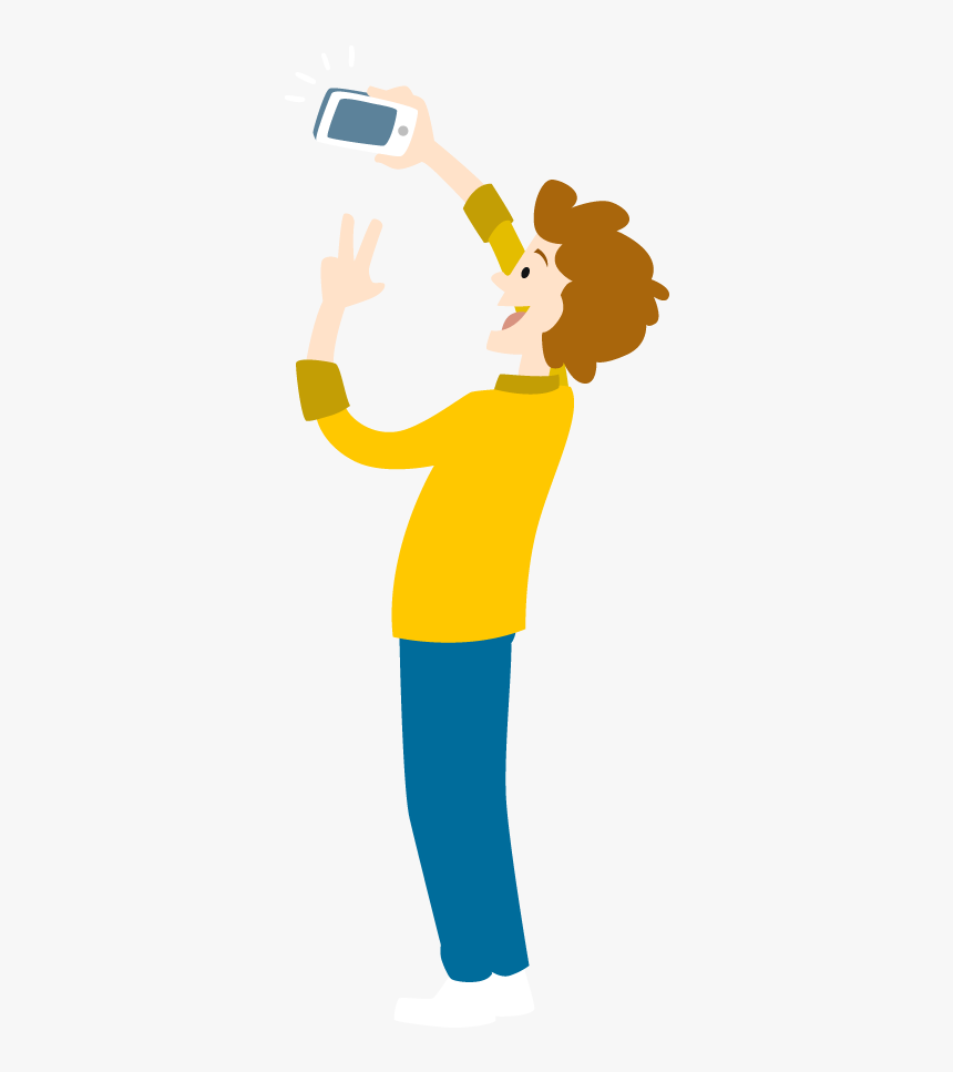 Selfie Clipart Lady Man, HD Png Download, Free Download