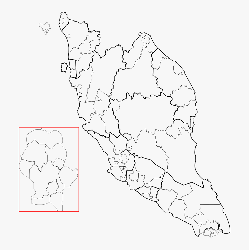 Blank Map Of Peninsular Malaysia, HD Png Download, Free Download