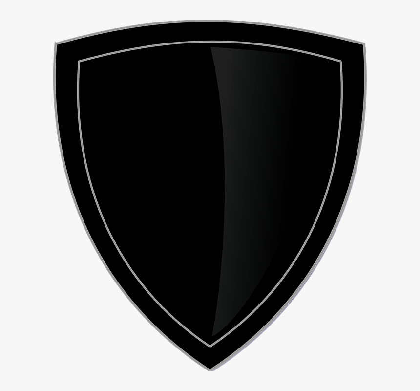 Shield, Logo, Plain, Black, Emblem, Code Of Arms - Logo Plain, HD Png Download, Free Download