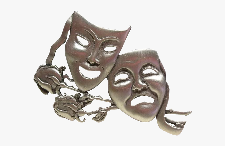 Comedy And Tragedy Mask Pins, HD Png Download, Free Download