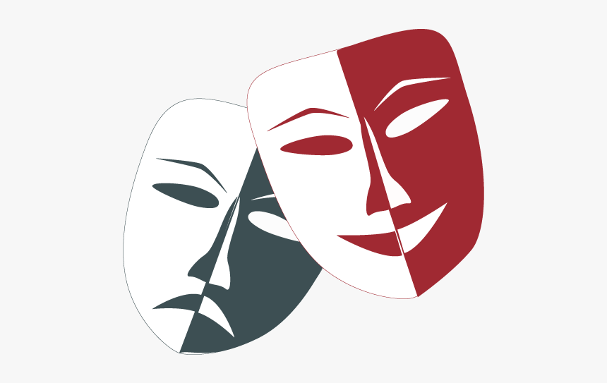 Theatre Masks - Theater Masks, HD Png Download, Free Download