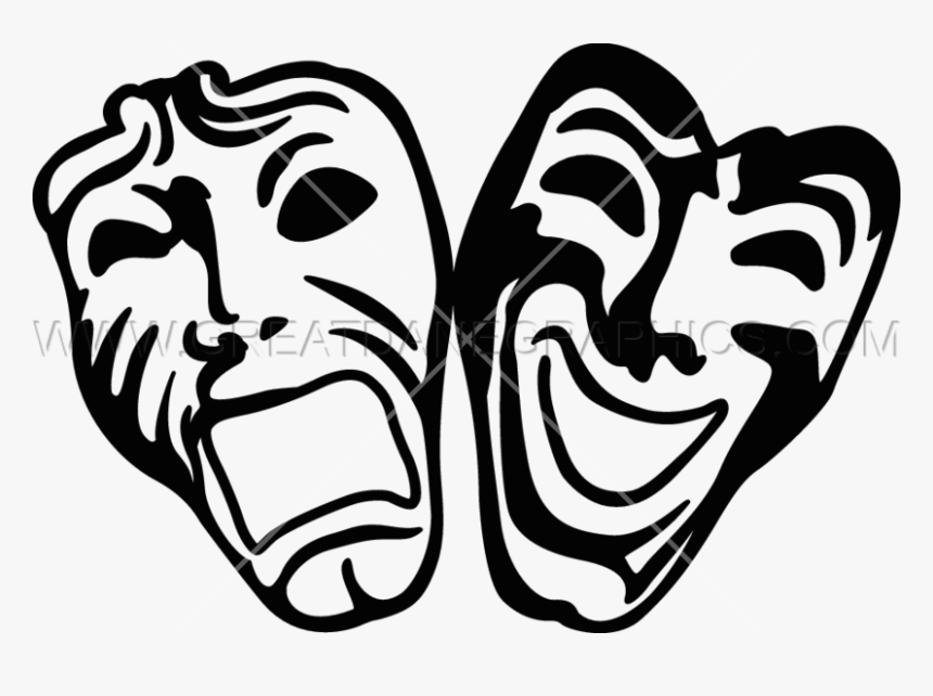 Mask Clipart Comedy Drama - Portable Network Graphics, HD Png Download, Free Download