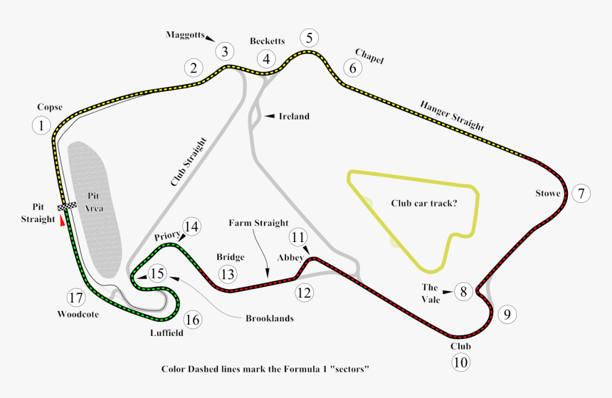 Ie7 Safe Version - Silverstone Circuit Map, HD Png Download, Free Download