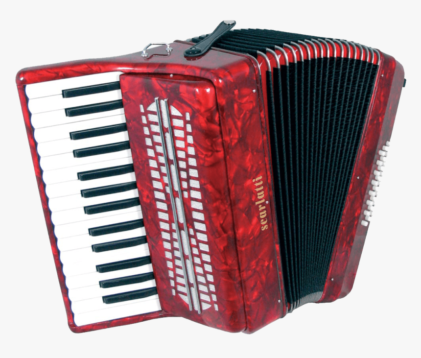 Accordion Bright Red - Accordion Transparent Background, HD Png Download, Free Download