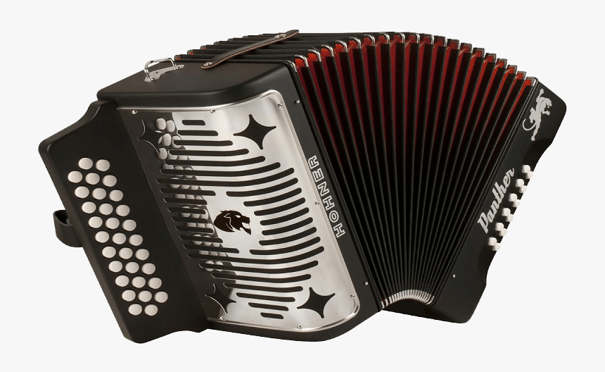 Accordion Small Black Hohner - Panther Accordion, HD Png Download, Free Download