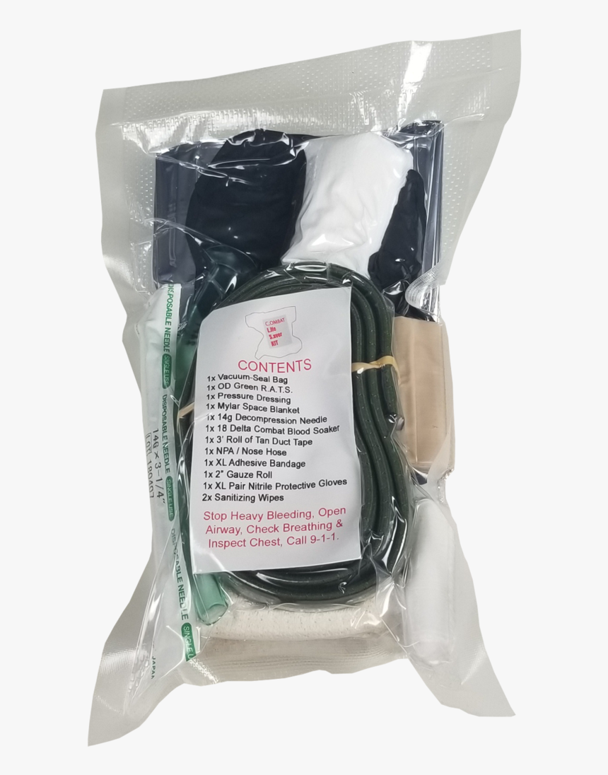 Combat Life Saver Kit - Od Green Vacuum Sealer Bags, HD Png Download, Free Download