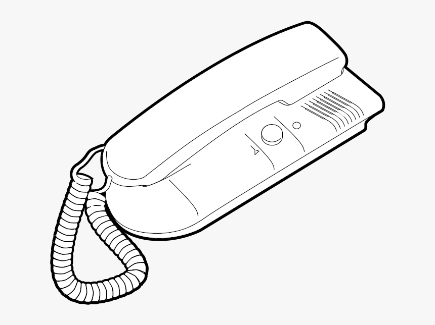 Intercom Kocom Audio Clipart Icon Png - Mewarnai Gambar Orang Menelpon Hitam Putih, Transparent Png, Free Download