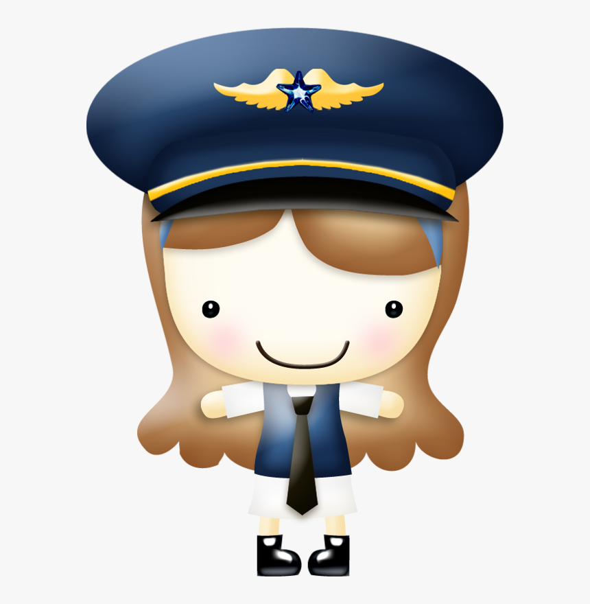 Airplane Png Clipart - Pilot Girl Clipart, Transparent Png, Free Download