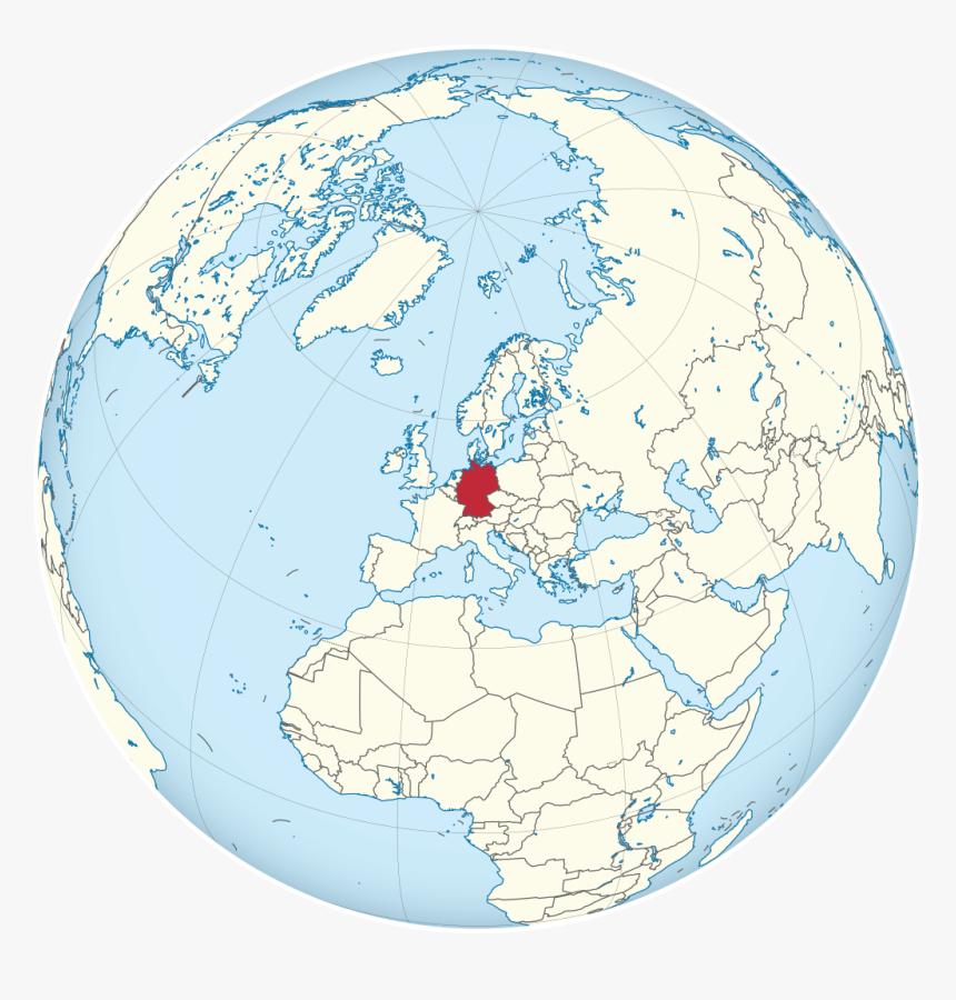 Germany Highlighted On Globe, HD Png Download, Free Download