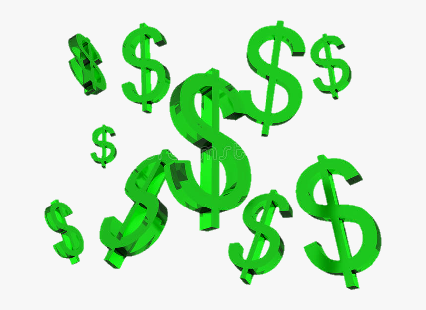 #dollarsign #dollarsigns #money #moneystickers #moneysymbol - Dollar Signs Clip Art Free, HD Png Download, Free Download