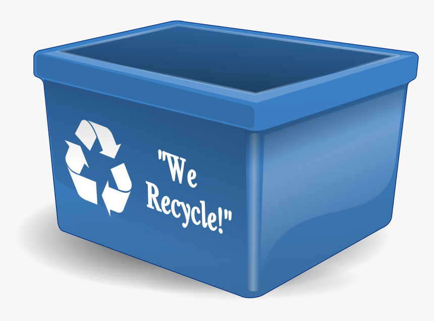 Bin, Recycle, Recycling, Box, Blue, Garbage, Waste - Recycling Bin Png, Transparent Png, Free Download