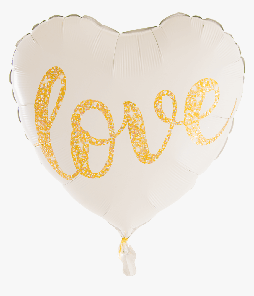 Love Glitter Gold - Balloon, HD Png Download, Free Download