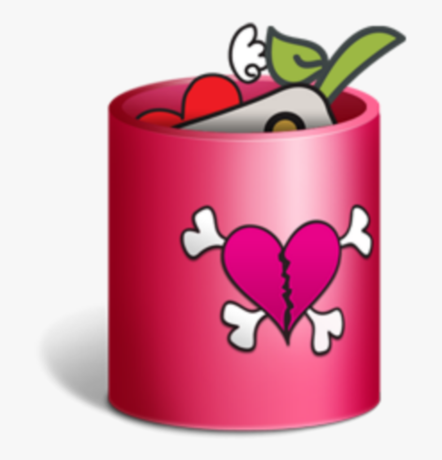 #mq #pink #trash #bin #emoji #emojis #icon - Papelera Kawaii Png, Transparent Png, Free Download