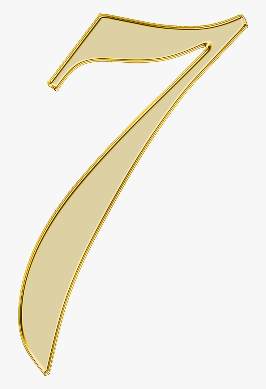 Number 7 Seven Free Photo - Gold 7 Transparent Background, HD Png Download, Free Download
