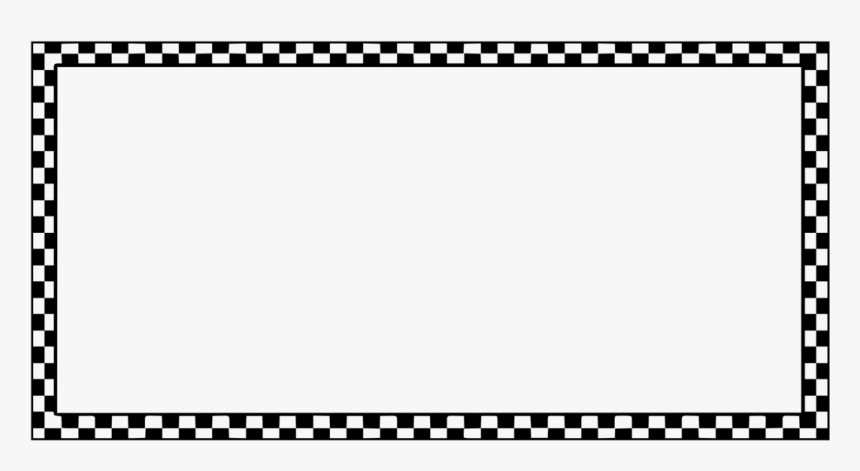 Clip Art Checkerboard Border - Black And White Check Border, HD Png Download, Free Download