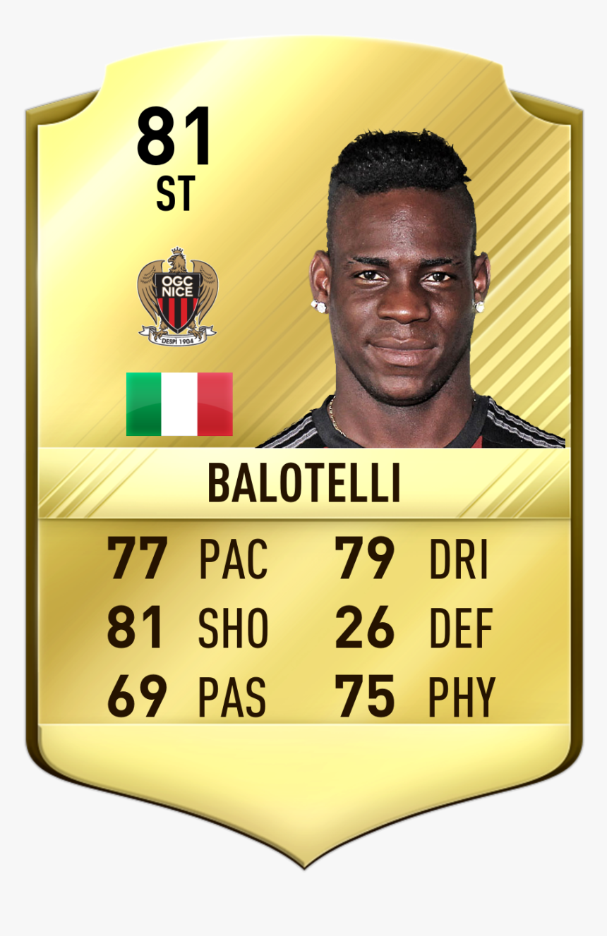 Mario Balotelli Has Found Some Form And Is Rated Above - John Terry Fifa 18, HD Png Download, Free Download