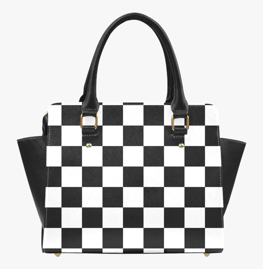Checkerboard Black And White Classic Shoulder Handbag - Checkerboard Print, HD Png Download, Free Download