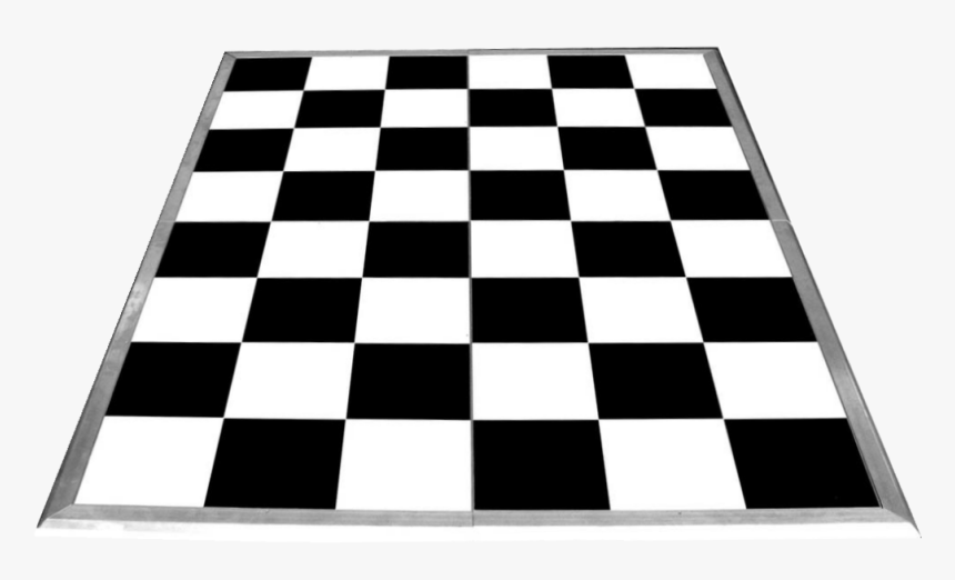 Black & White Checkerboard Dance Floor - Dance Floor Black And White, HD Png Download, Free Download