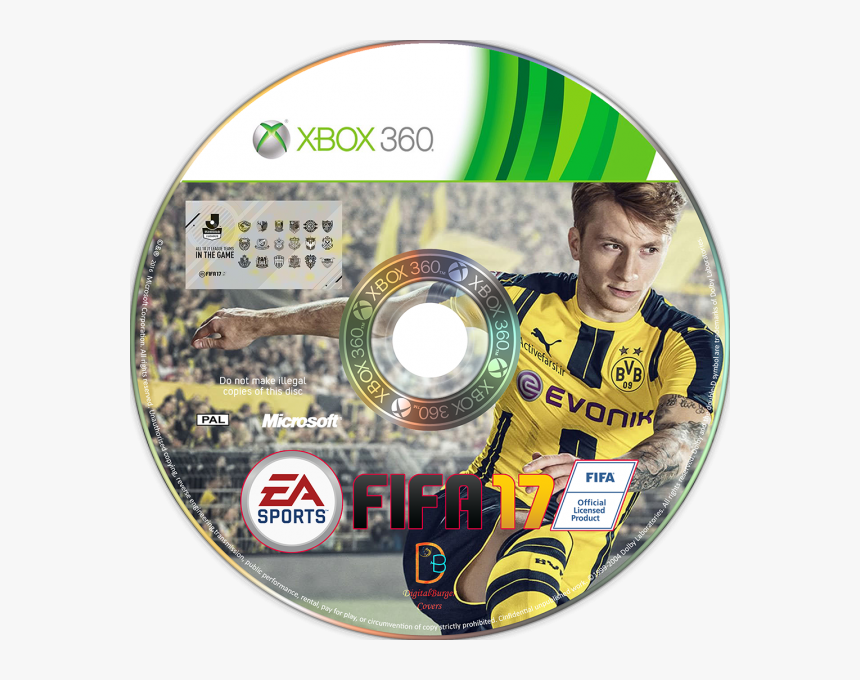 Fifa 17 Xbox Dvd Cover Box Art Cover - Marco Reus Fifa 17, HD Png Download, Free Download