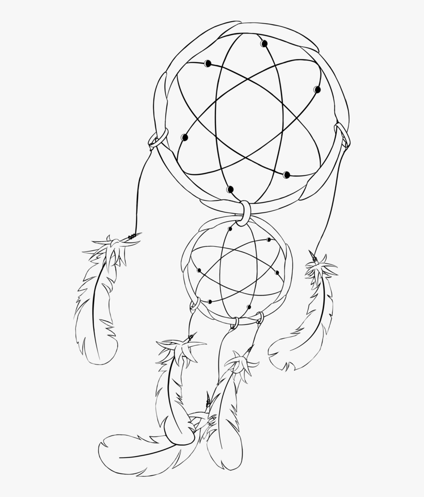 Transparent Dreamcatcher Clipart - Easy Dream Catchers Drawing, HD Png Download, Free Download