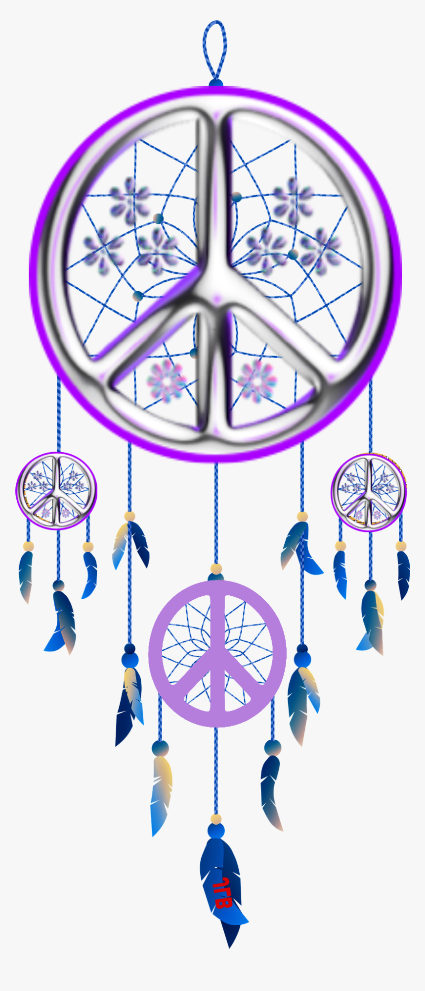 Attrapes Reves Png - Blue Dream Catcher Png, Transparent Png, Free Download