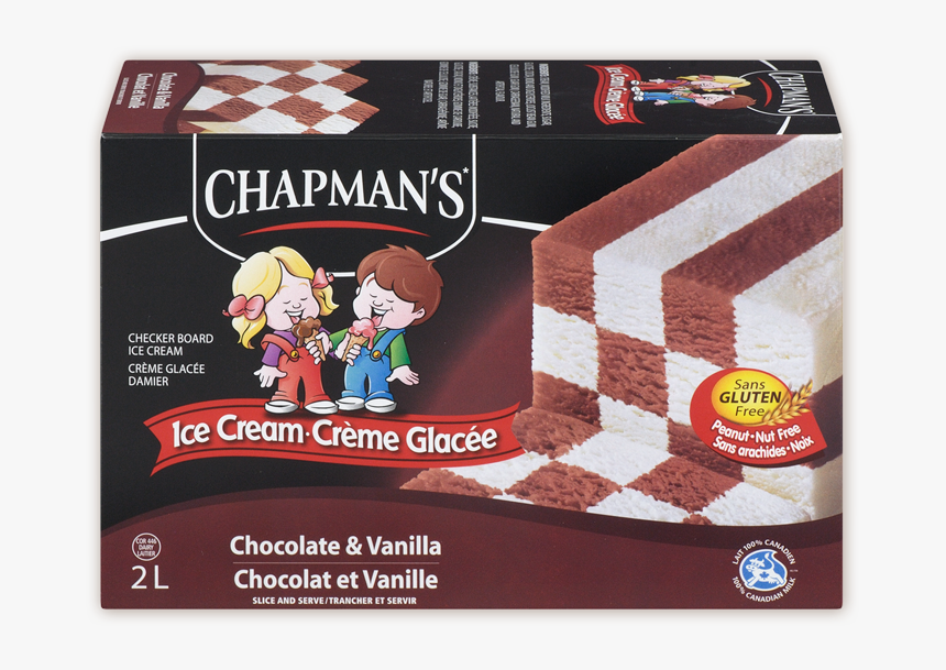 Chapman"s Original Chocolate & Vanilla Checkerboard - Chapmans Tiger Tail Ice Cream, HD Png Download, Free Download