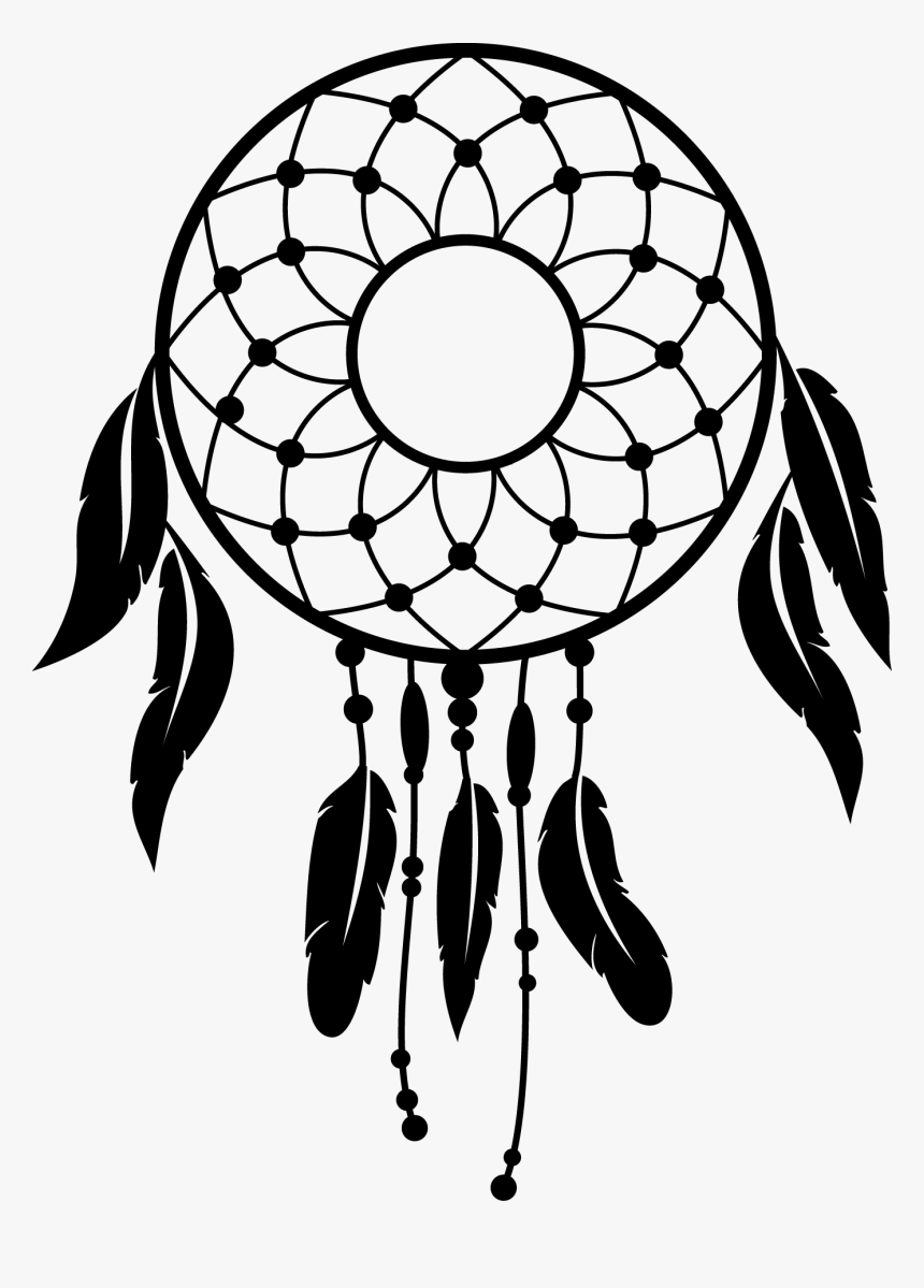 Dream Catchers Decal - Dream Catcher Black Png, Transparent Png, Free Download