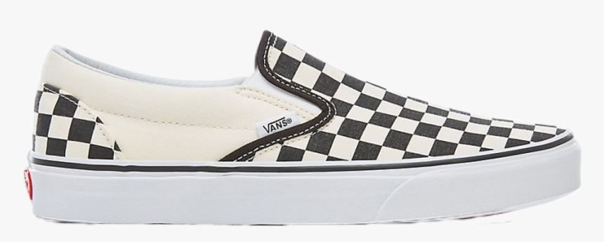 Vans Checkerboard Slip-on Beige Black - Retro Vans Slip, HD Png Download, Free Download