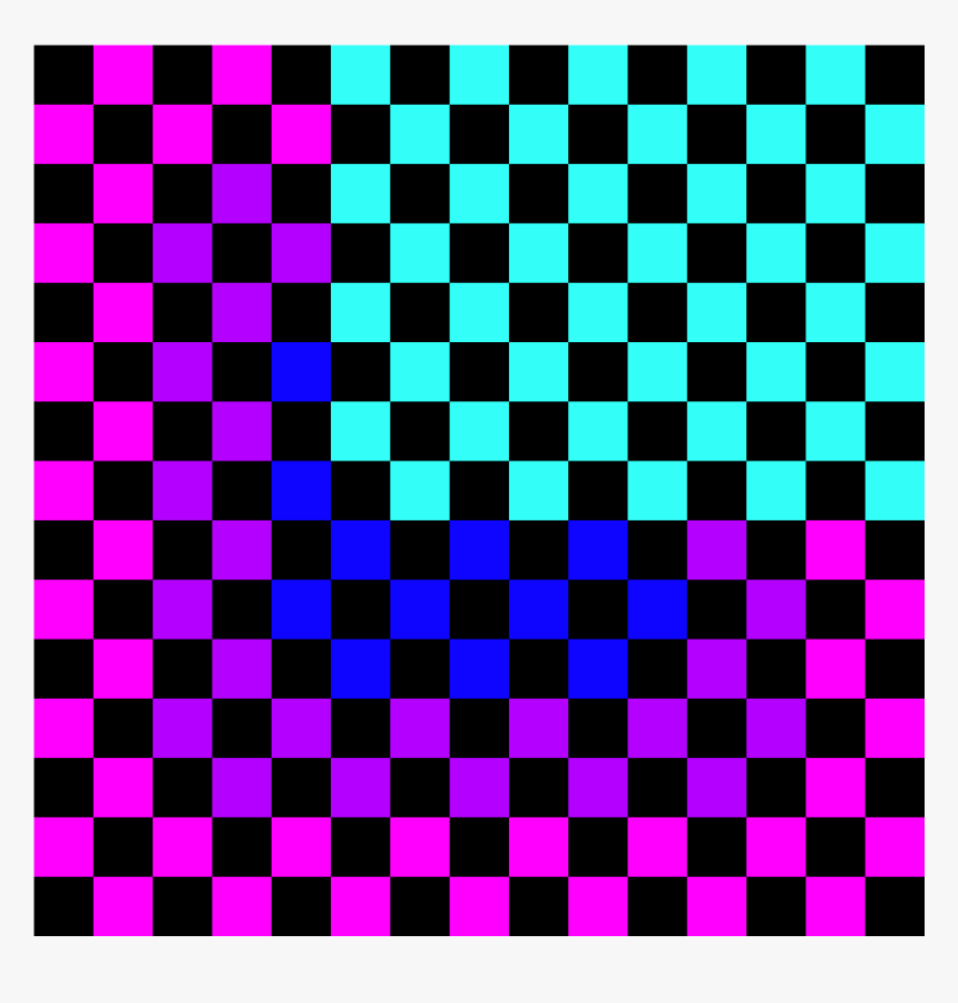 Black And Hotpink Check Pattern, HD Png Download, Free Download