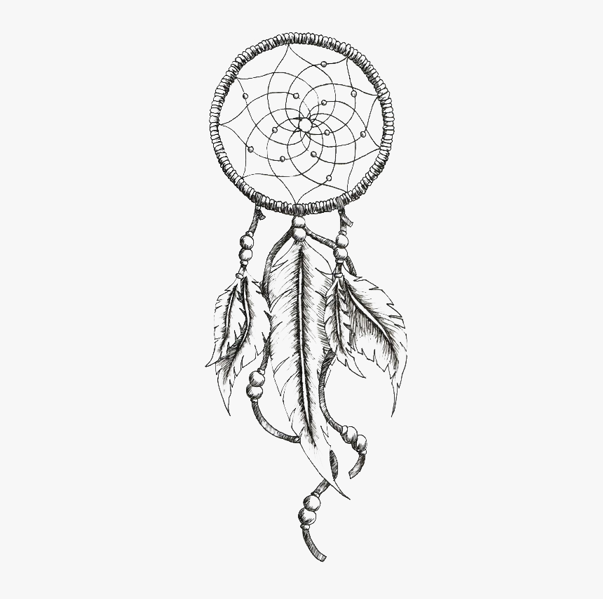 Tattoo Ink Black And Gray Dreamcatcher Png Download - Dreamcatcher Tattoo, Transparent Png, Free Download