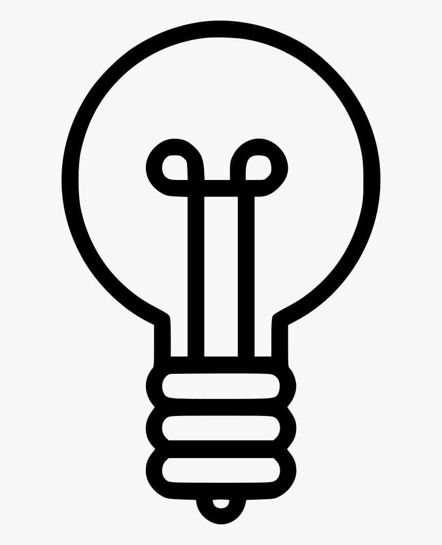 Light Bulb Idea Creativity Misc - Light Bulb Outline Png, Transparent Png, Free Download