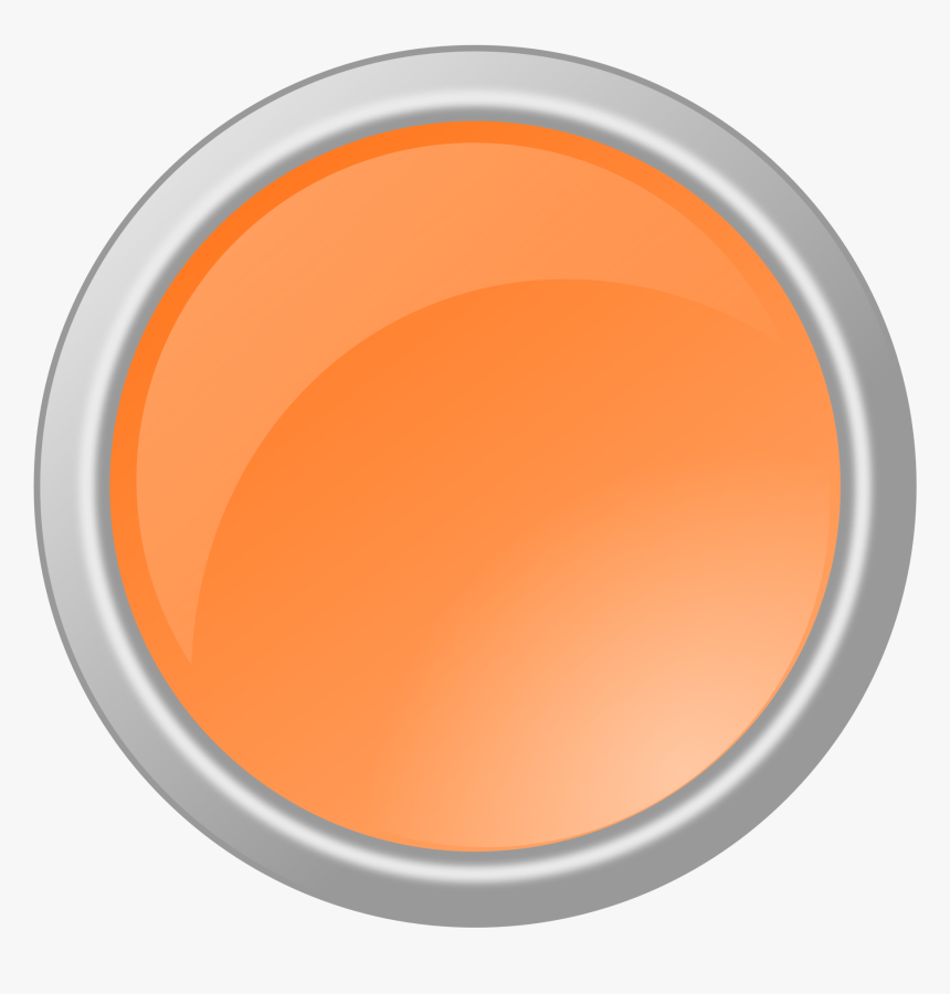 A Shiny Light Orange Button - Fitness, HD Png Download, Free Download