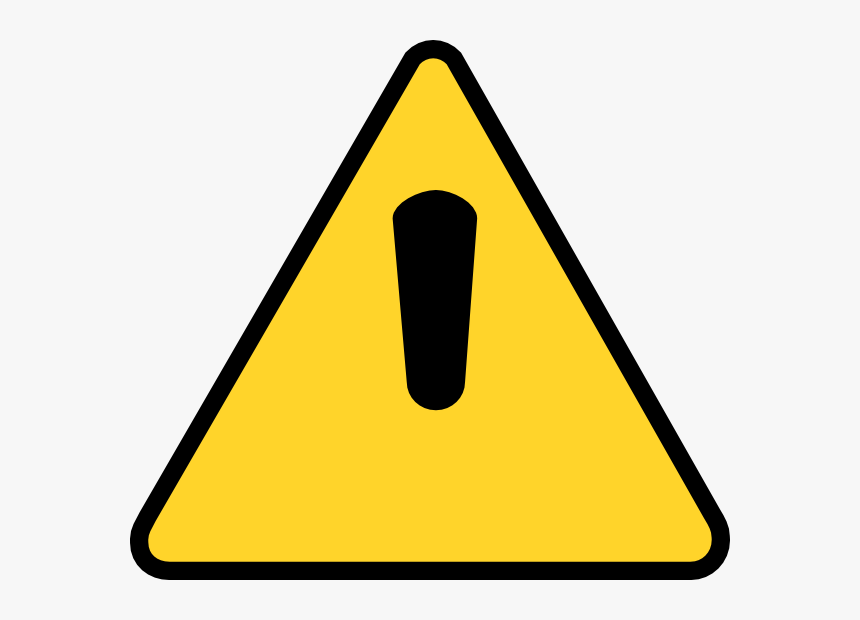 Caution Sign With No Background, HD Png Download, Free Download