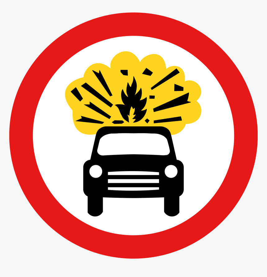 Sign Carrying Explosives Explosive Free Photo - No Explosives Road Sign, HD Png Download, Free Download