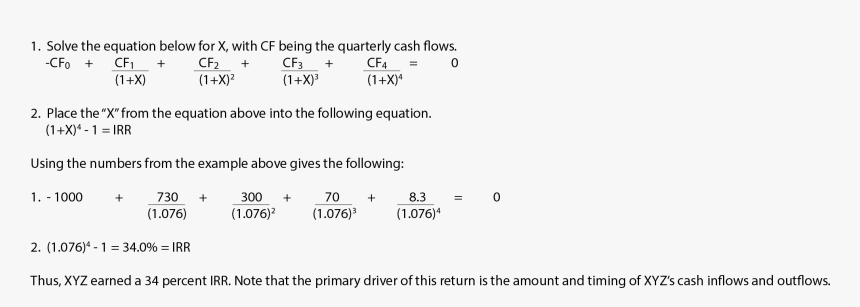 Dollar Weighted Rate Of Return, HD Png Download, Free Download