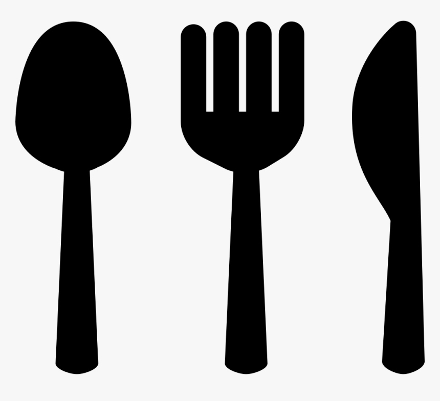 And Knive Silhouettes Restaurant - Spoon Symbols, HD Png Download, Free Download