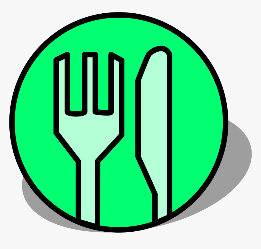 Restaurant Clipart Restaurant Symbol - Symbol For Food On Map, HD Png Download, Free Download