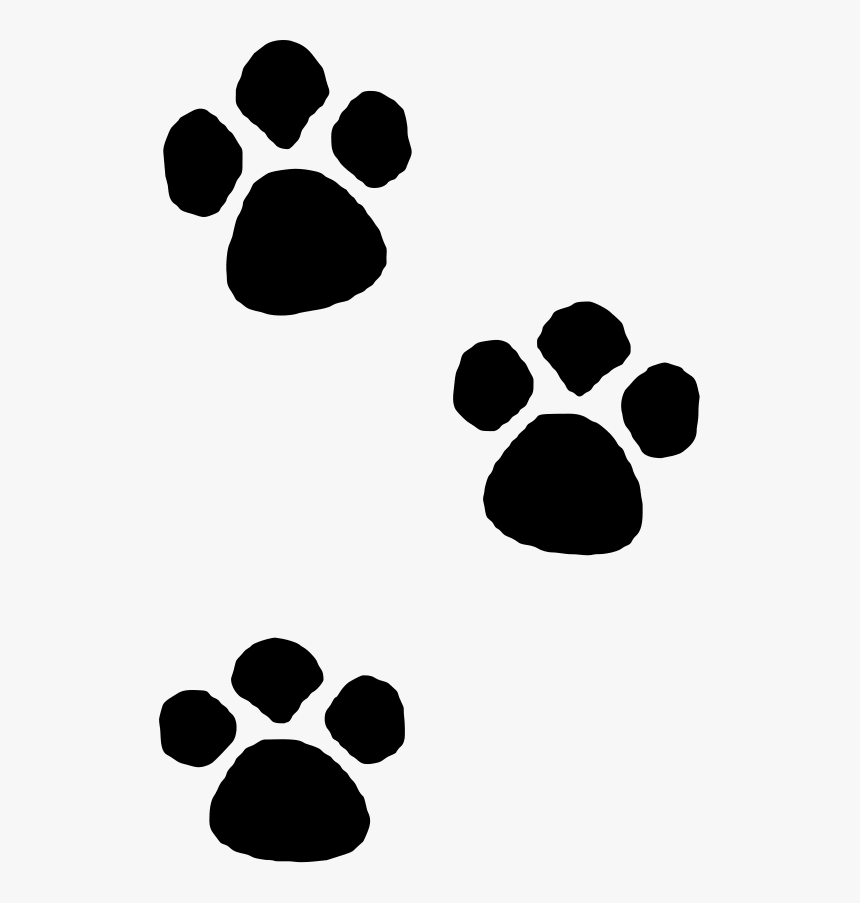 Transparent Paw Print Clipart - Paw Print Easy To Draw, HD Png Download -  kindpng