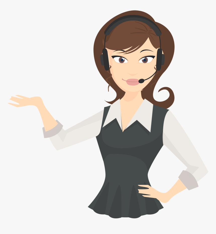 Receptionist Cartoon Png , Png Download - Receptionist Cartoon Png, Transparent Png, Free Download
