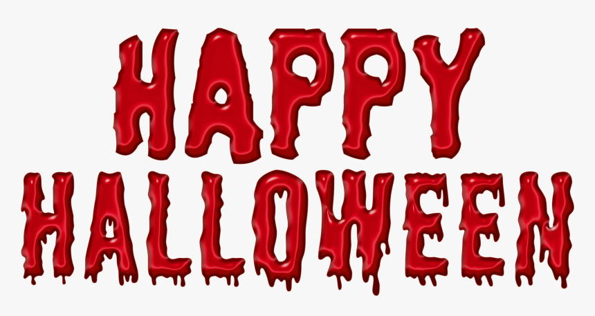Bloody Happy Halloween Png Clipart Picture - Happy Halloween Png, Transparent Png, Free Download