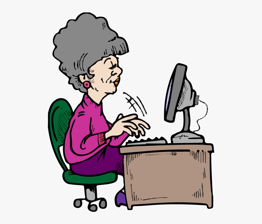 Com Defines Consequence As - Typist Cartoon, HD Png Download, Free Download