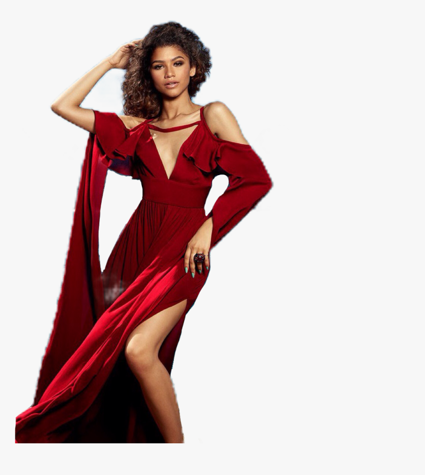 Transparent Zendaya Png - Zendaya Photoshoot Red Png, Png Download, Free Download